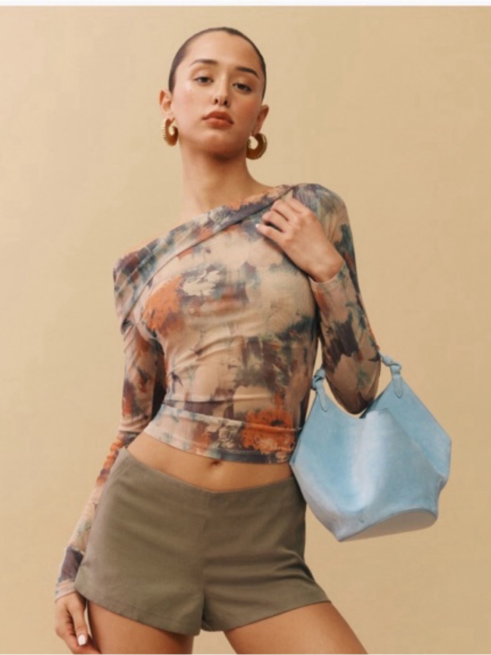reformation elio knit top